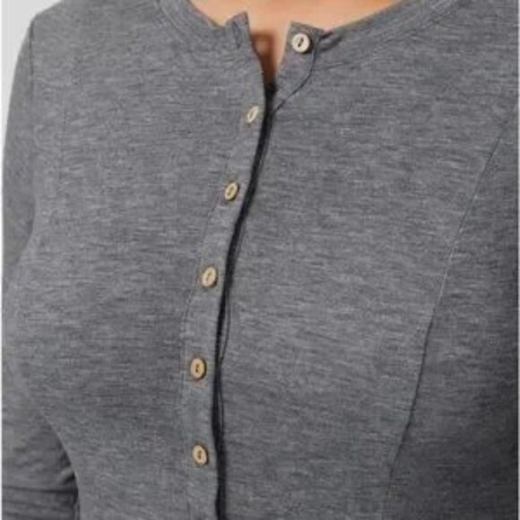 HALARA Gray Long Sleeve Maxi Dress - Picture 2 of 4